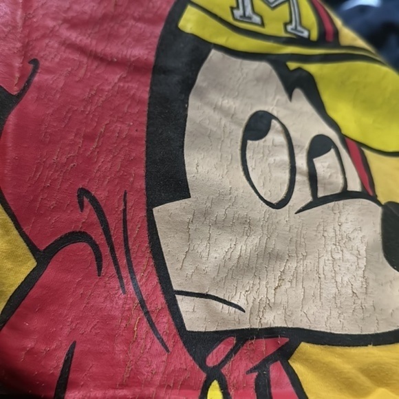 J&Y jingyifushi vintage firefighter Mickey Mouse 52 tshirt gd - Picture 5 of 5